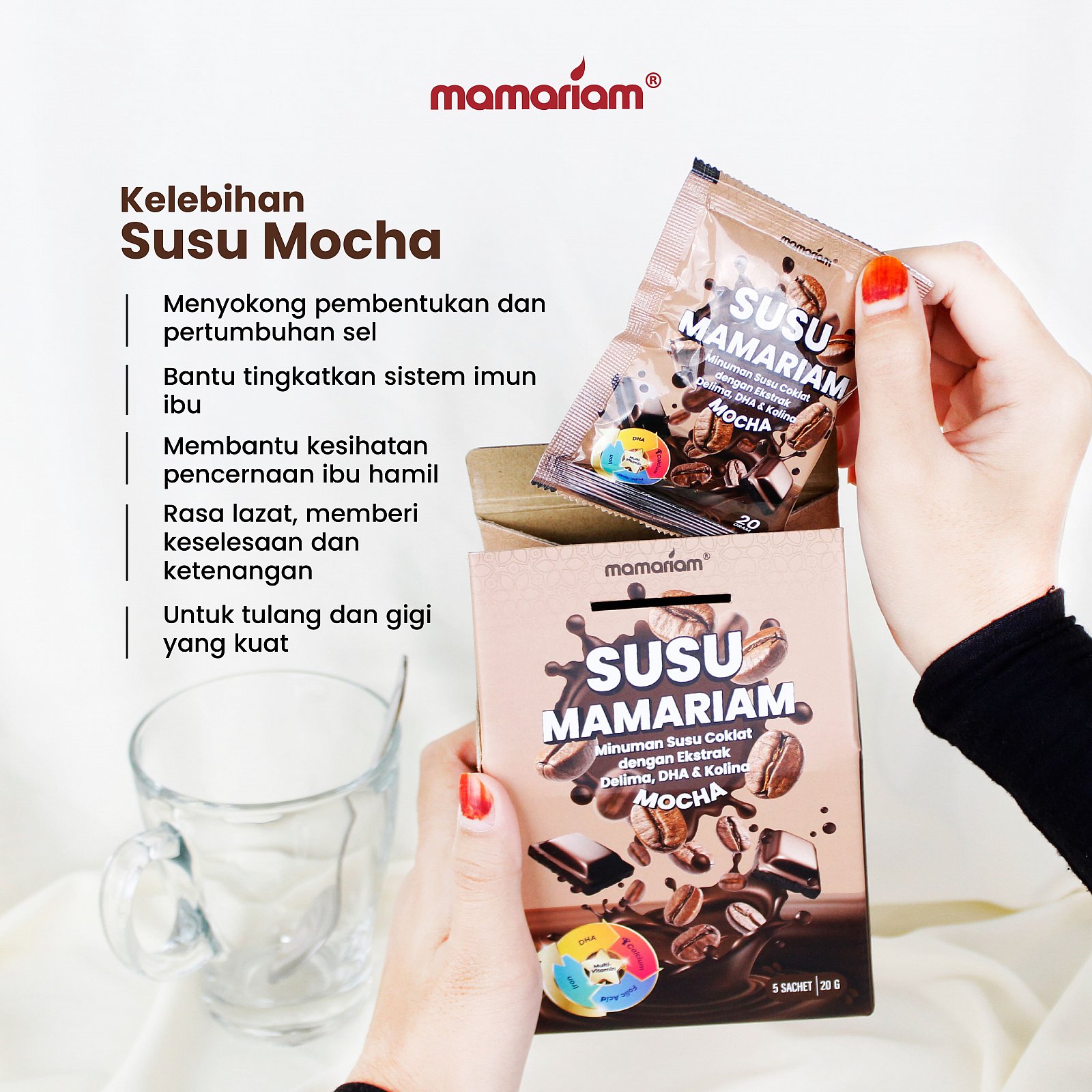 1 KOTAK SUSU MOCHA MAMARIAM