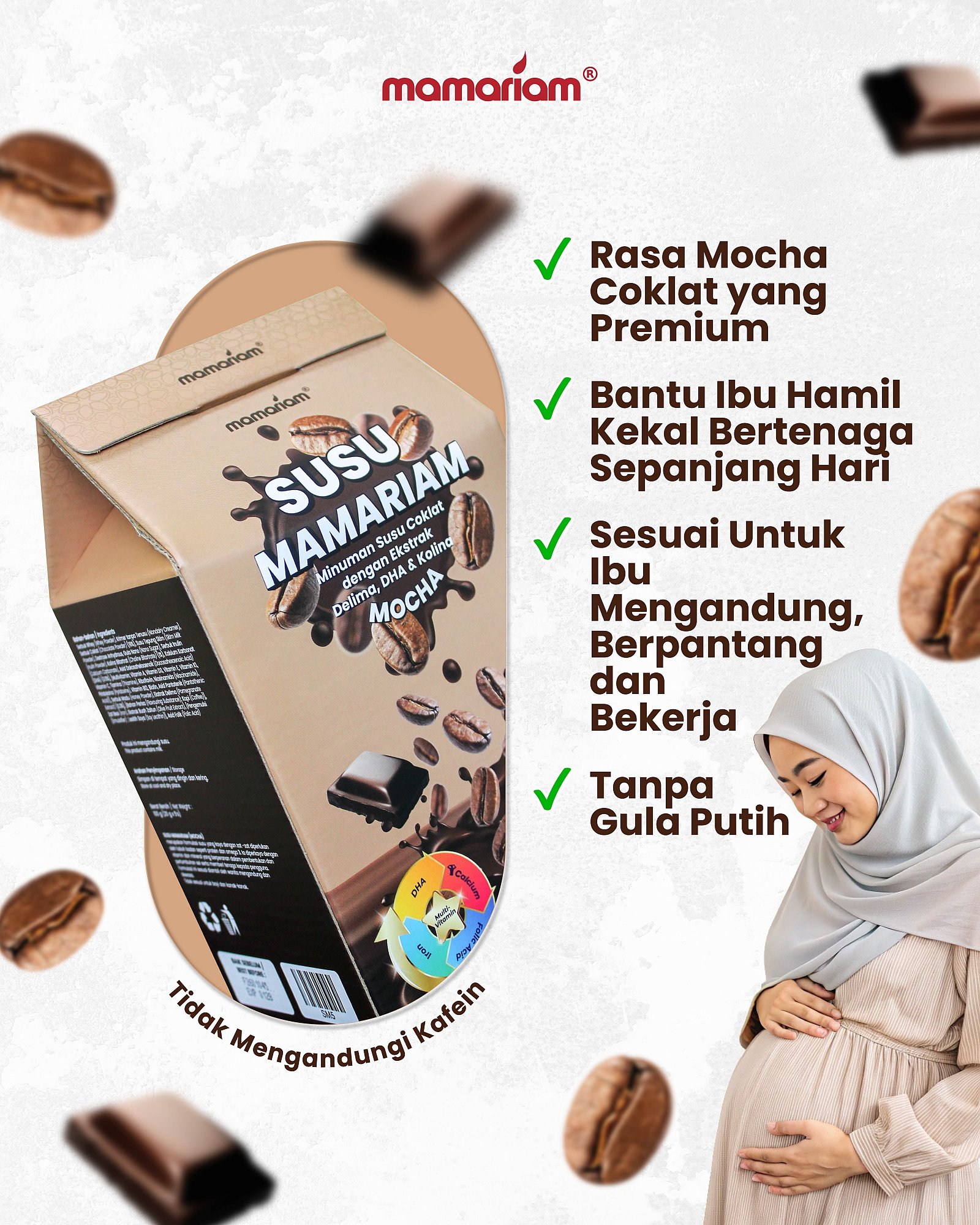 2 KOTAK SUSU MOCHA MAMARIAM